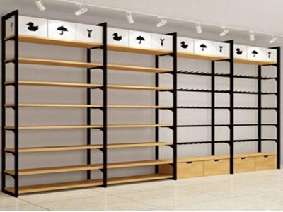 wood display shelves