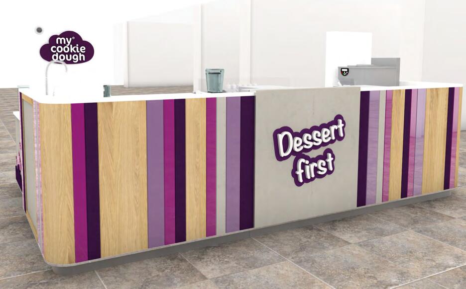 snack food kiosk used in mall 