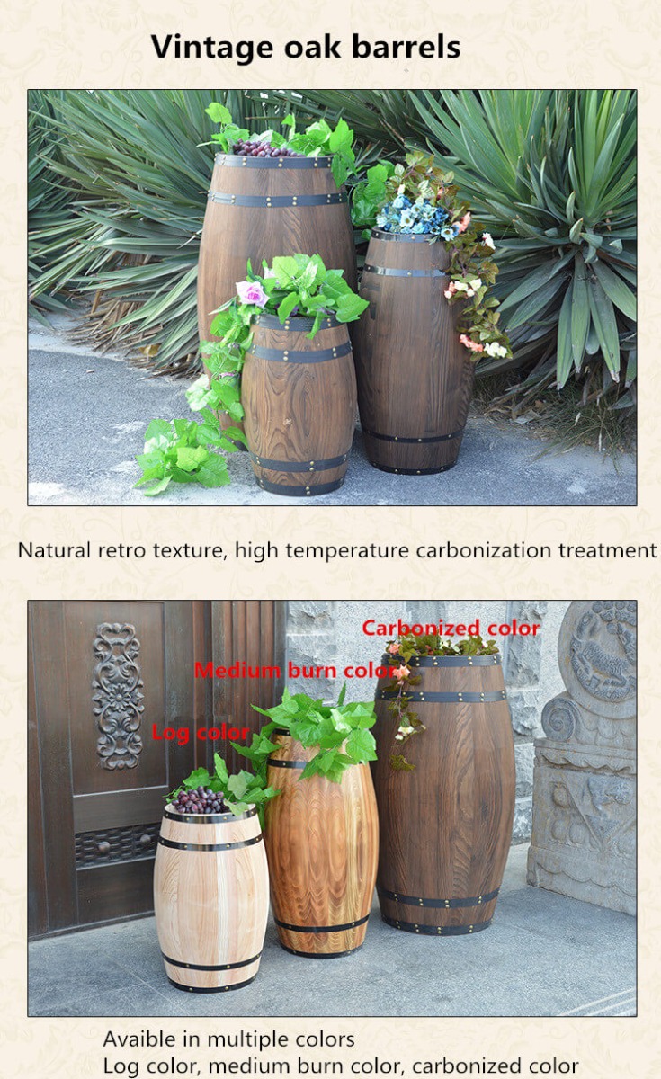 Ant wooden barrel decoration