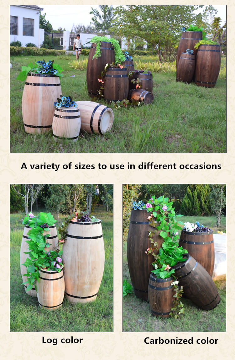 Ant wooden barrel decoration