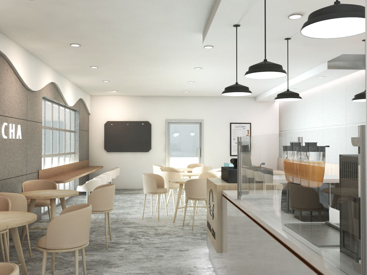 bubble tea shop furniture