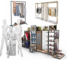 cloting racks & store fixtures