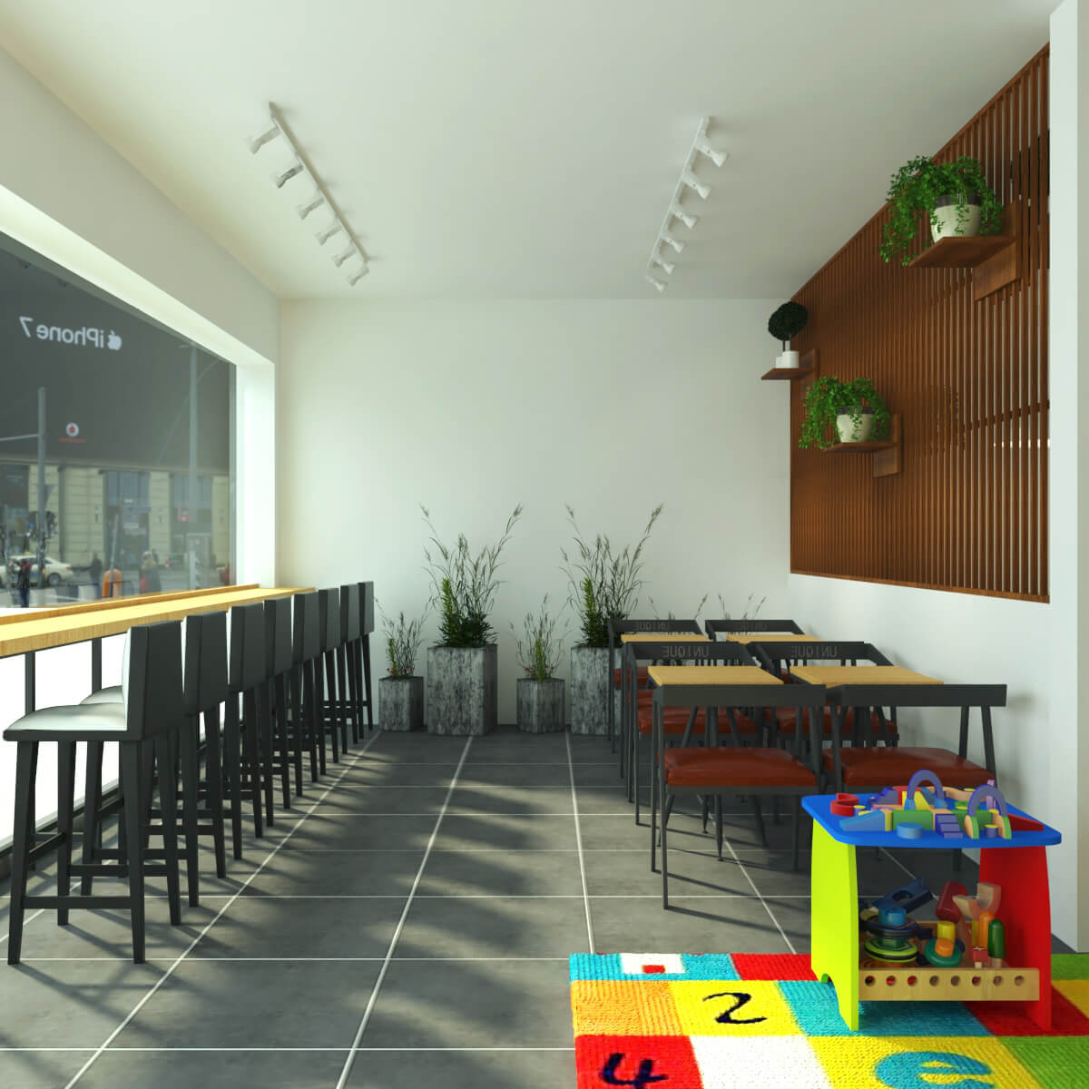 restaurant  counter
