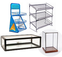 portable countertop display fixtures