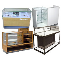 glass display counters