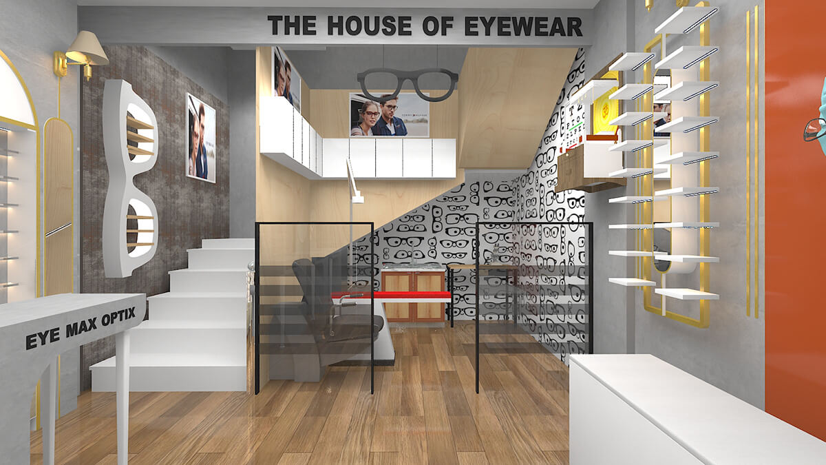 glasses display showcase 