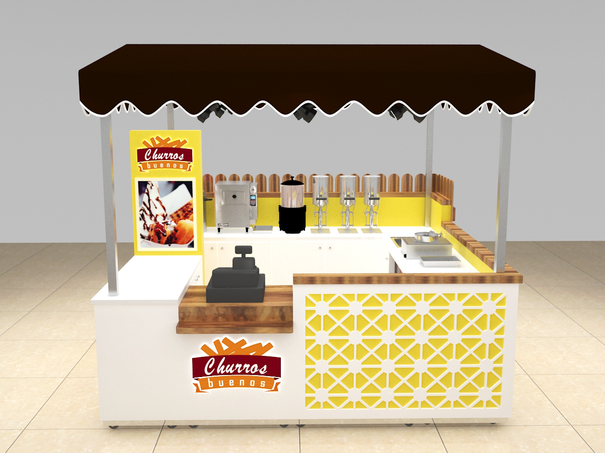 Ant churros display kiosk
