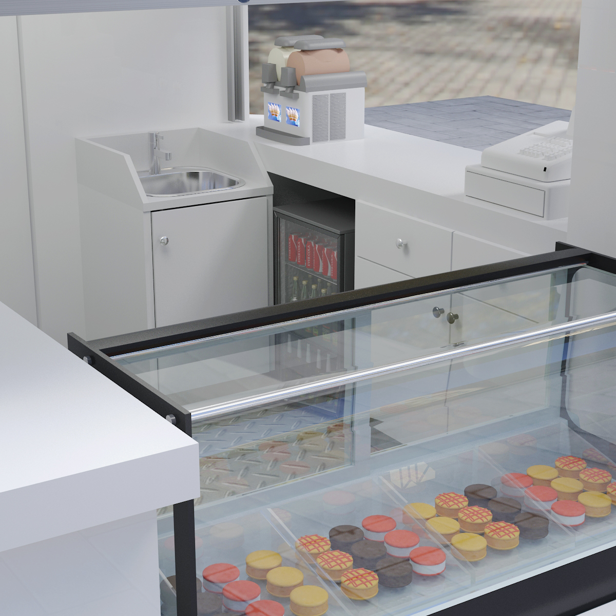 macarons kiosk