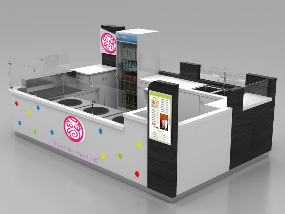 frozen yogurt kiosk